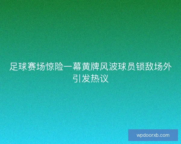 足球赛场惊险一幕黄牌风波球员锁敌场外引发热议